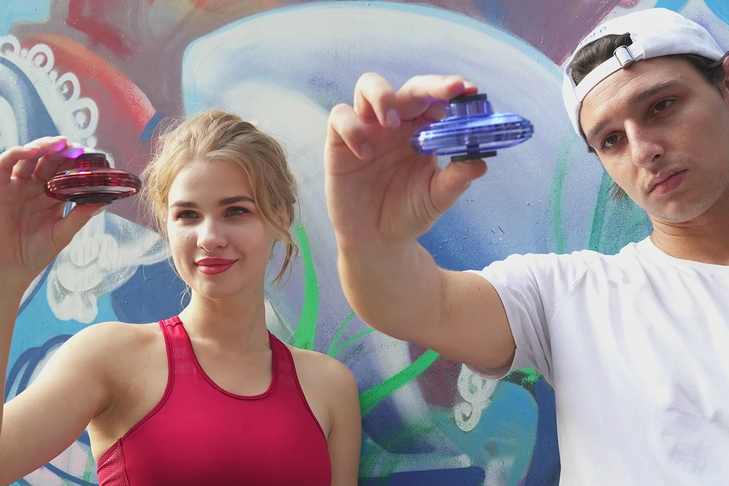 FlySpinner™ - Mini UFO Drone with 360° Rotation & LED Lights