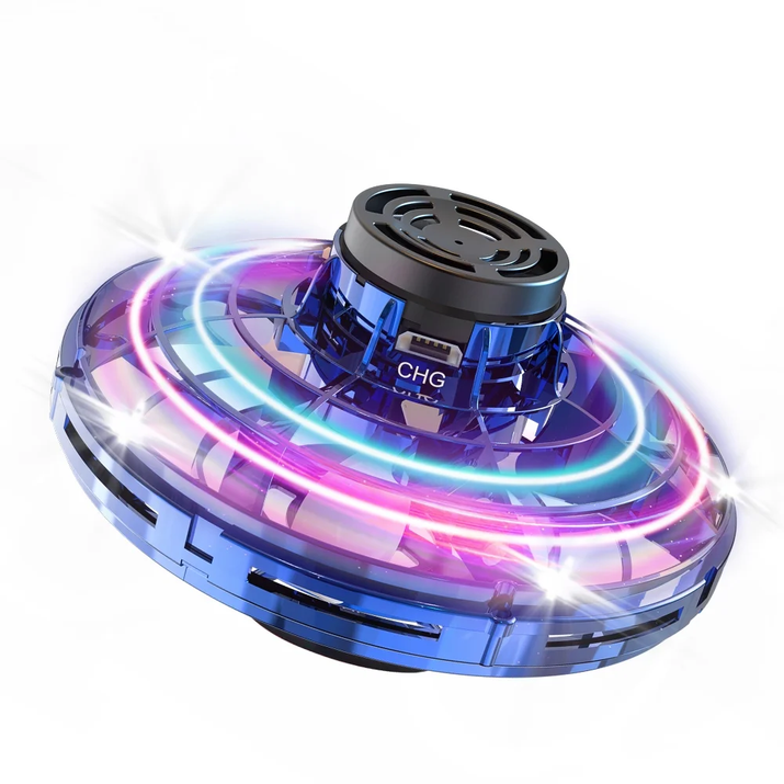 FlySpinner™ - Mini UFO Drone with 360° Rotation & LED Lights